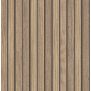 East Urban Home Distinctive Wooden Plank Sidewall M X Cm Wallpaper